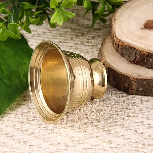 DOKCHAN Handcrafted Small Heavy Decorative Bowl for Pooja Home/Office Brass Decorative Bowl (Pack 03) - Image 4