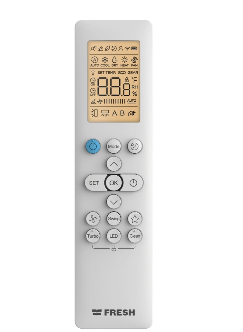 فريش تكييف فريش سبليت بارد بنظام التربو من FUFW24C/IW، 3 حصان - ابيض - Image 3