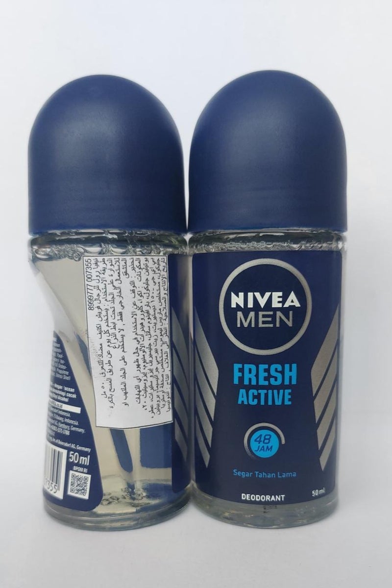 NIVEA MEN FRESH ACTIVE, ANTIPIRANT FOR MEN, 50ML