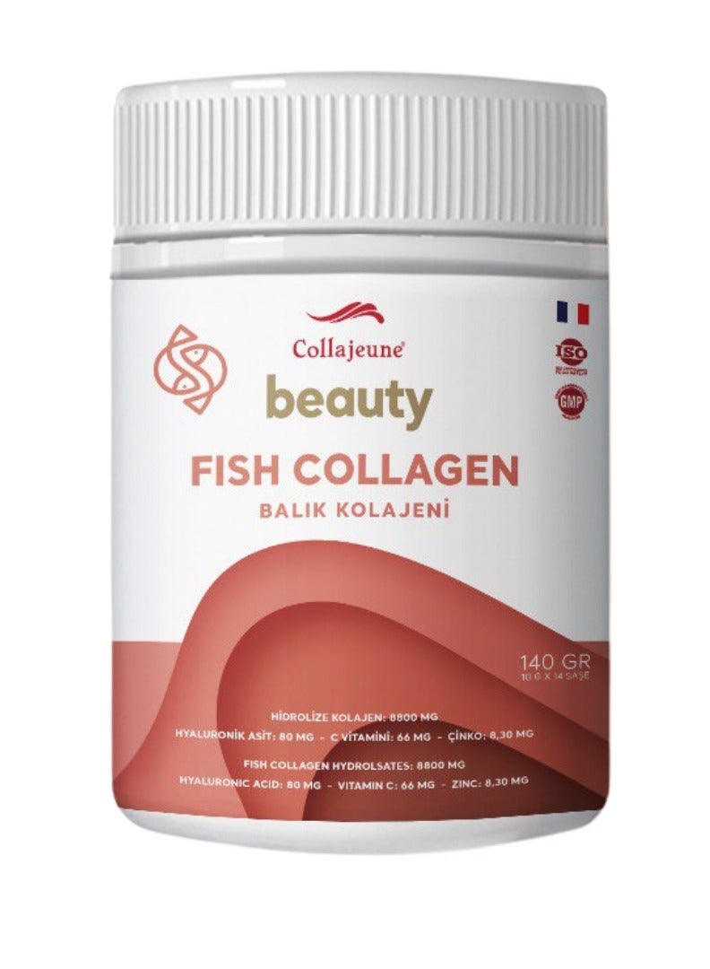 كولاجيوني BEAUTY FISH COLLAGEN كولاجين الجمال المتحلل من كولاجيوني ببتايد كولاجين بحري من النوع ( 1-3 ) سهلة الامتصاص بنكهة الفراولة - Image 2
