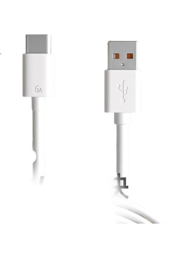 Zitai Type-C Data Cable, 6A Super Fast Charging 100W, Suitable For Huawei Honor Mate60/50/40Pro/30/P70, Xiaomi, 0.25 Meters, White - Image 2