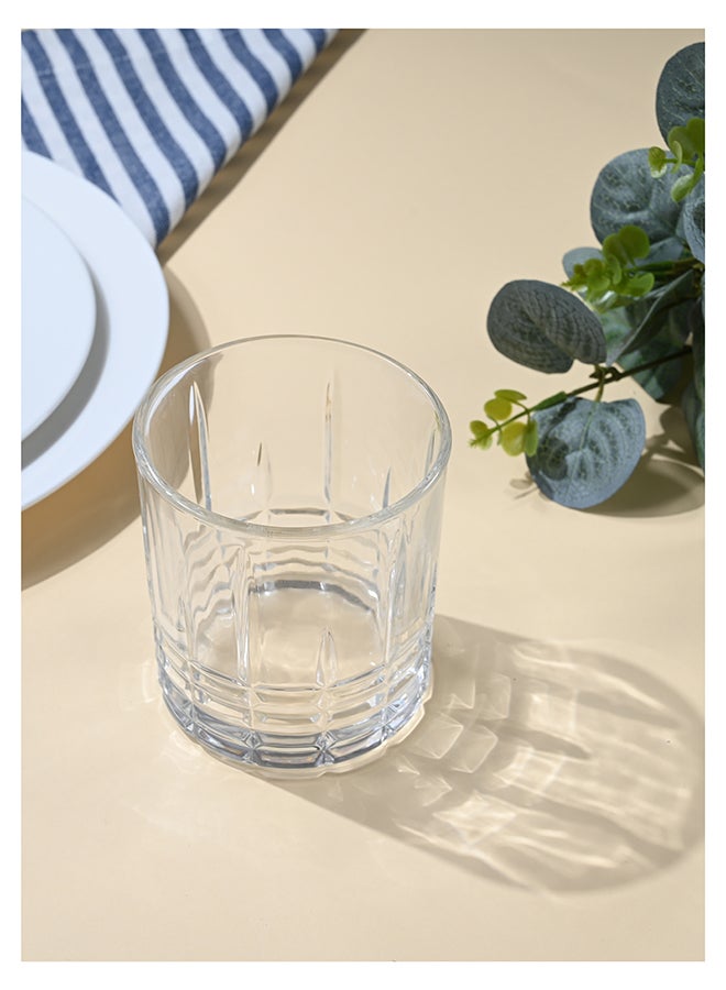 Ollieroo كؤوس ويسكي قديمة مزخرفة - كوب زجاجي متين سعة 300 مل للكوكتيلات، الماء، العصير، البيرة، النبيذ - مجموعة زجاجية خاصة، أدوات مائدة، آمنة للغسالة. - Image 3