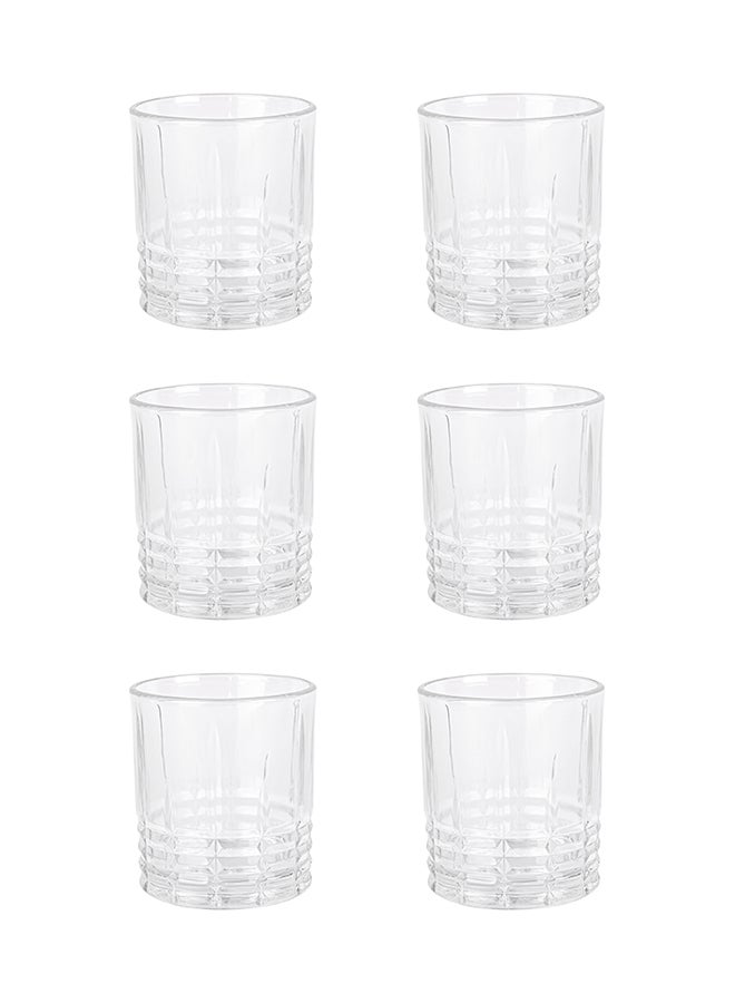 Ollieroo كؤوس ويسكي قديمة مزخرفة - كوب زجاجي متين سعة 300 مل للكوكتيلات، الماء، العصير، البيرة، النبيذ - مجموعة زجاجية خاصة، أدوات مائدة، آمنة للغسالة. - Image 2