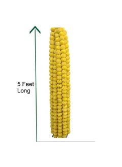 Home Buy HOME BUY Artificial Marigold Flowers For Decoration Garland Yellow Ladi For Diwali & Festivals | 5 Feet Long 5Pcs (Yellow Garland), 50 MM  - Image 3