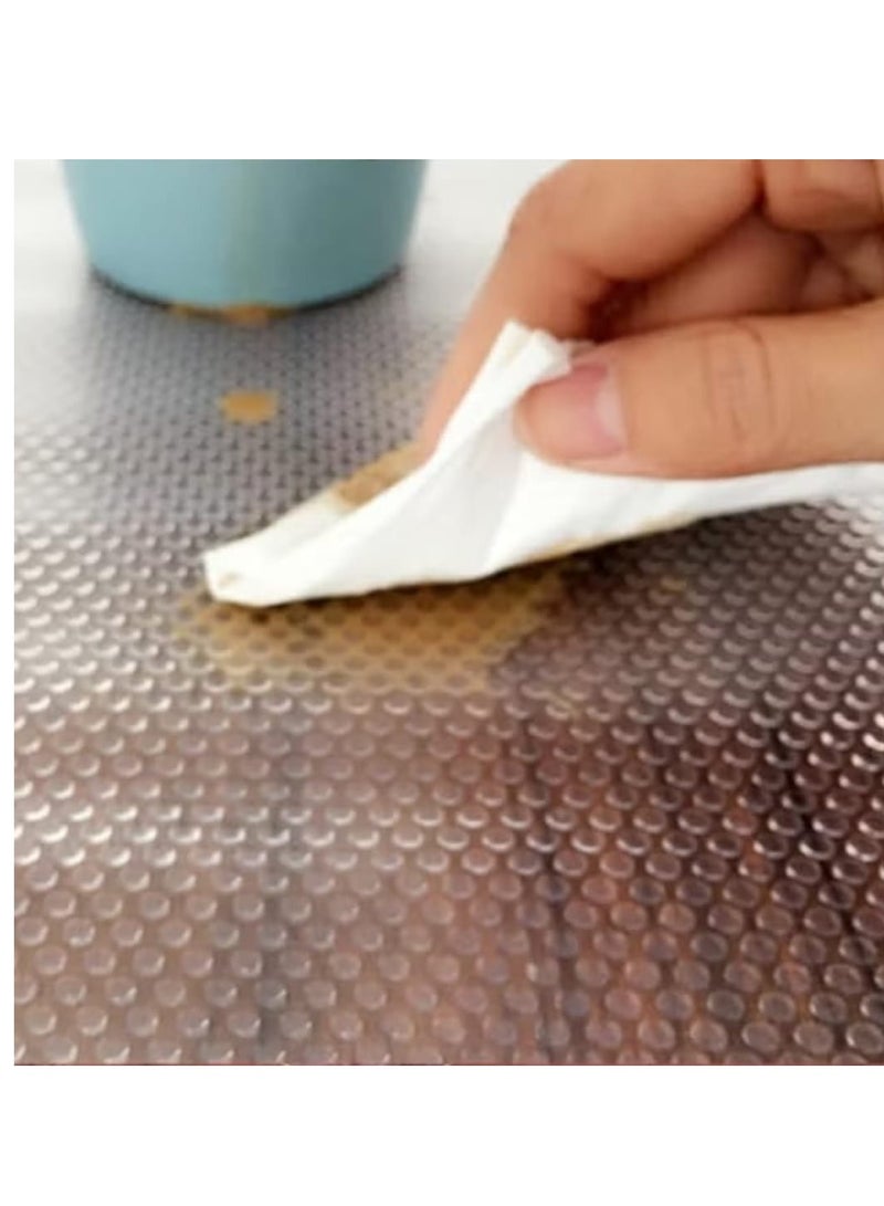 رول مفرش سيليكون لرفوف و أدراج المطبخ و الدواليب والمكاتب قابل للغسيل بخامة عالية الجودة 5 متر - Image 2