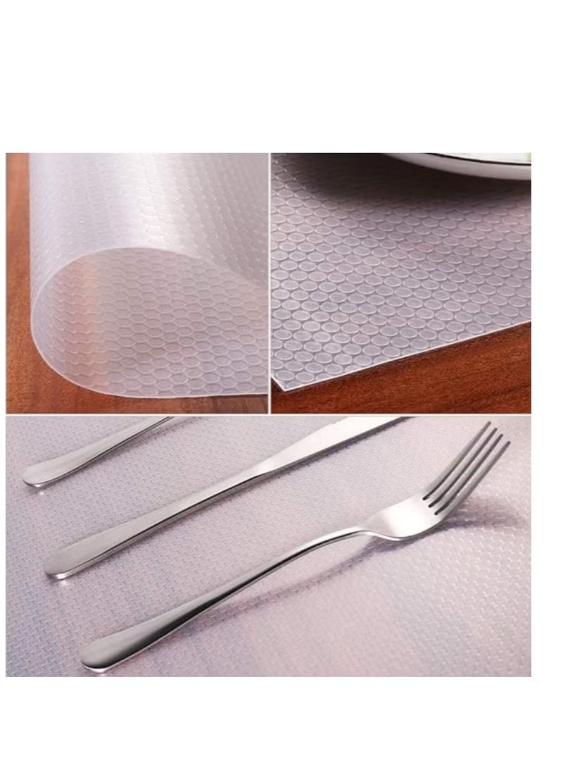 رول مفرش سيليكون لرفوف و أدراج المطبخ و الدواليب والمكاتب قابل للغسيل بخامة عالية الجودة 5 متر - Image 3