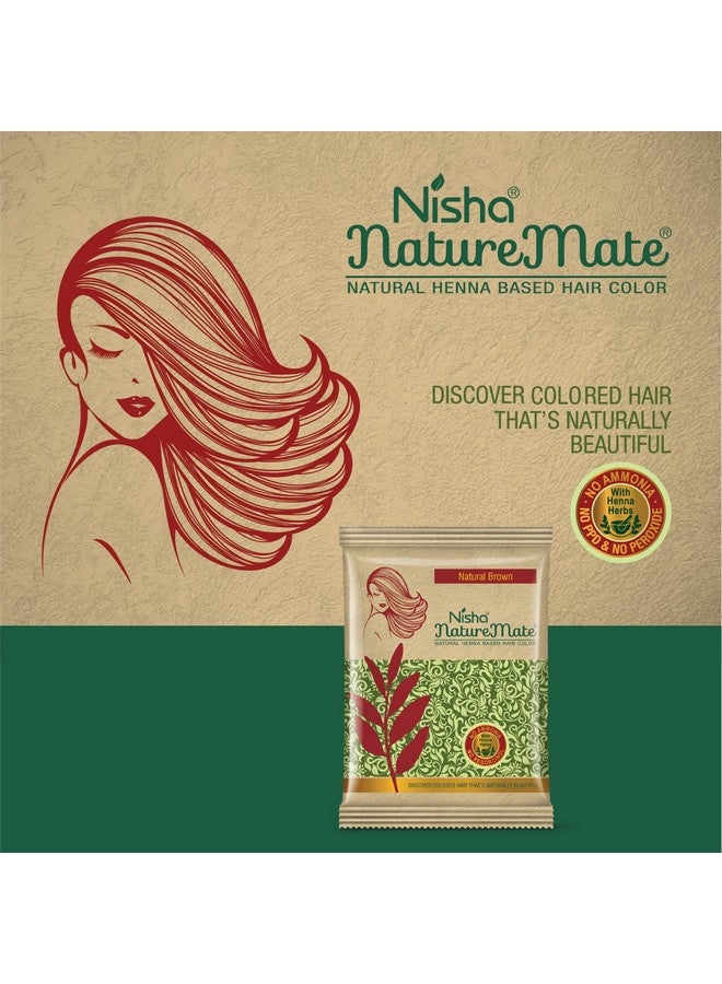 نيشا صبغة شعر طبيعية من Nature Mate تعتمد على الحناء، خالية من الأمونيا، خالية من الريزورسينول، لون شعر يدوم طويلاً، نتائج مثل الصالونات، شعر ناعم وحرير ولامع - Image 5