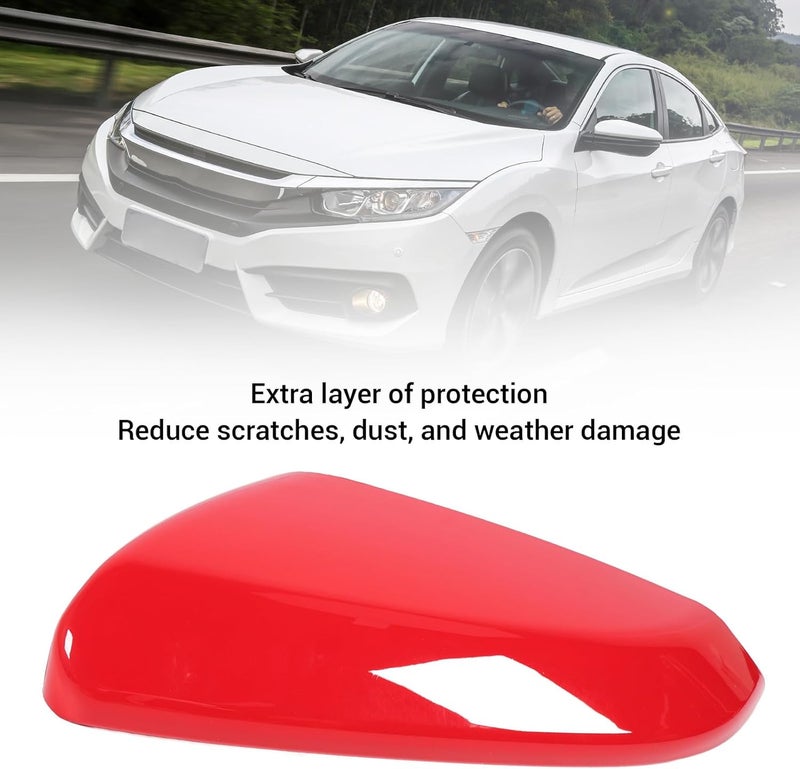 Rearview Mirror Cap Strong Protection Anti Collision Weatherproof Wing Mirror Cap for 2016 to 2021 ABS Plastic Material Easy Installation (Left 76251 TBA A11) - Image 2
