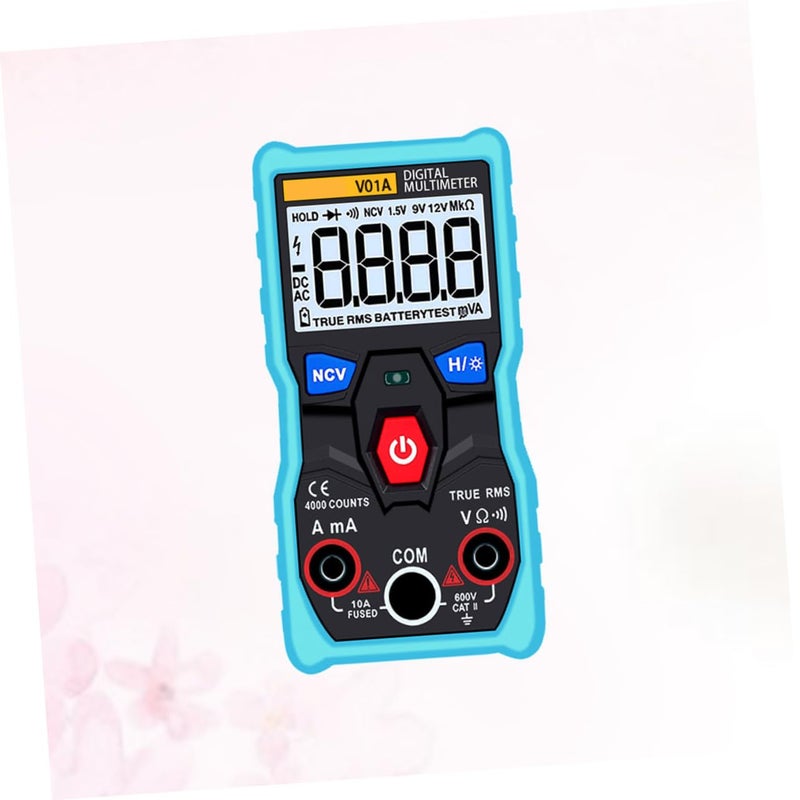 Operitacx Auto Ranging Digital Multimeter Blue Voltage Tester Measures AC DC Voltage Current Resistance Capacitance - Image 5