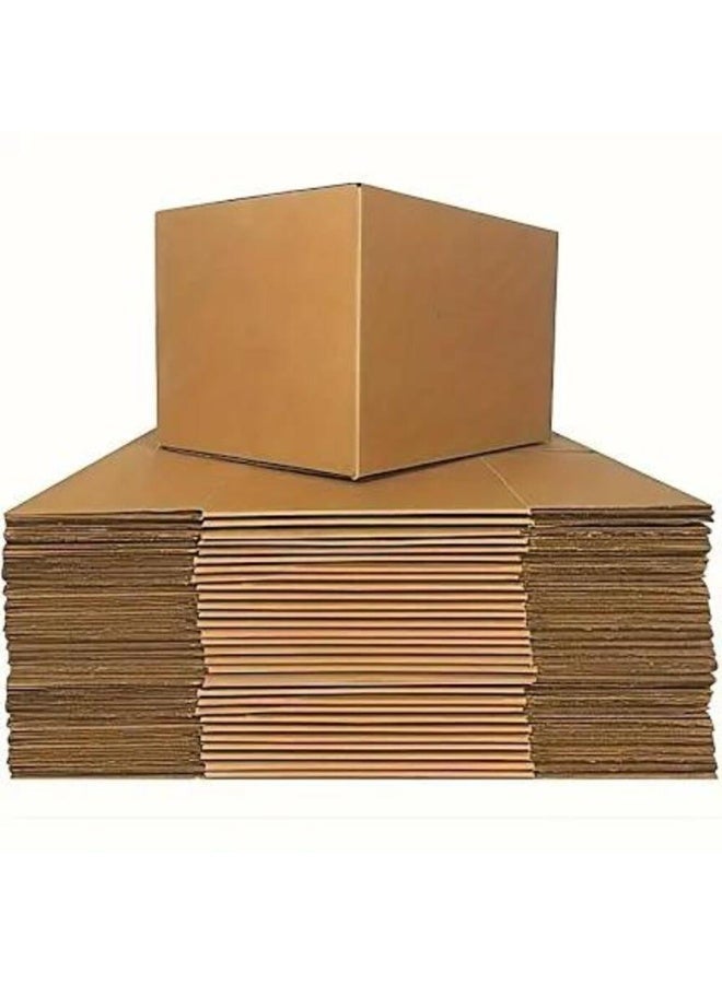 مجموعة من 5 صناديق كرتونية قوية للتغليف والشحن – 50×50×50 سم – صناديق متينة قابلة للطي مناسبة للنقل والتخزين والتغليف الآمن - Image 4