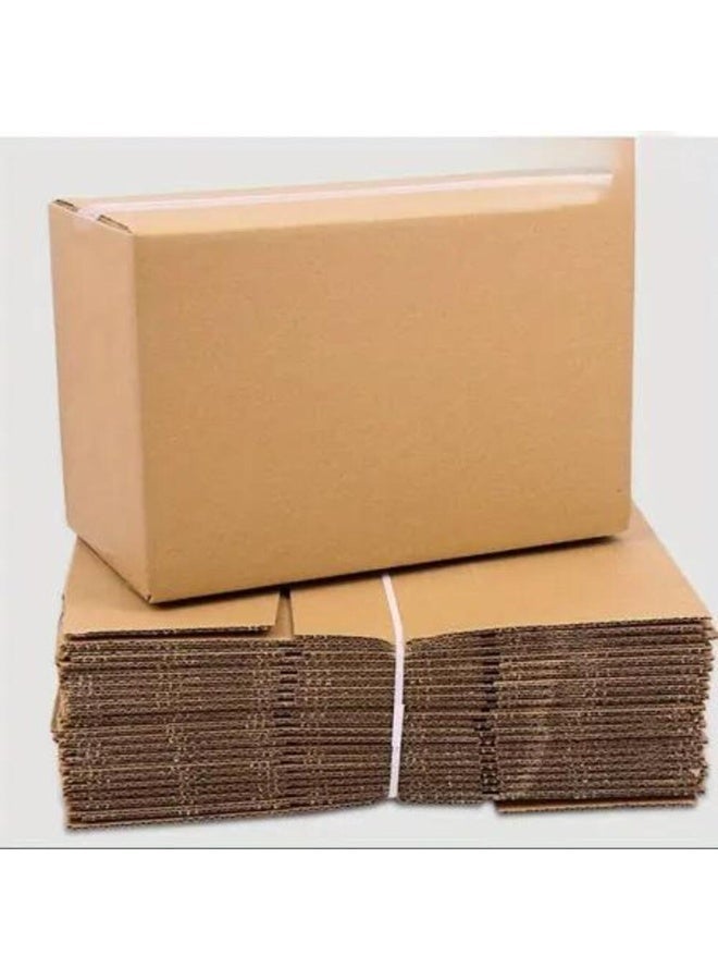 مجموعة من 5 صناديق كرتونية قوية للتغليف والشحن – 50×50×50 سم – صناديق متينة قابلة للطي مناسبة للنقل والتخزين والتغليف الآمن - Image 1