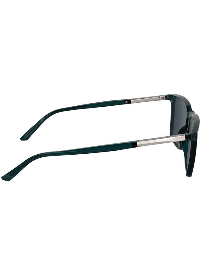 CALVIN KLEIN نظارات شمسية كاملة الإطار من كالفن كلاين CK25505S 5815 (432) شفافة بترولي - Image 5