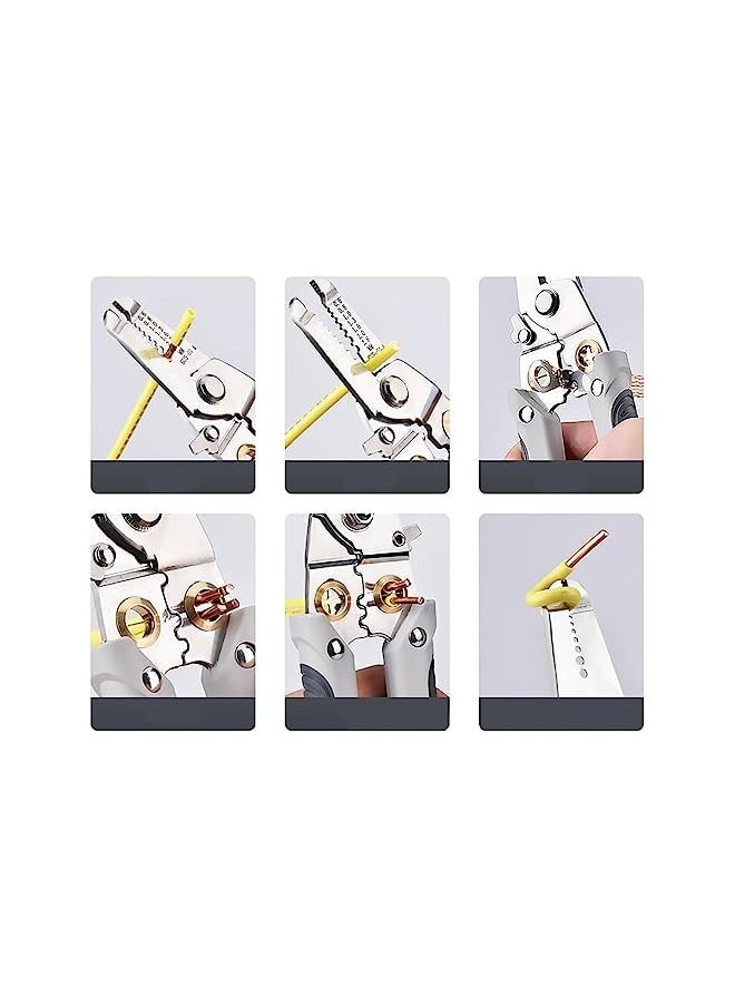 PROMASS promass Wire Stripper Pliers Electrician Special Multifunctional,Stainless Steel Wire Strippers Wire Scissors Stripping God Tool Cable Stripping Cutting  - Image 3
