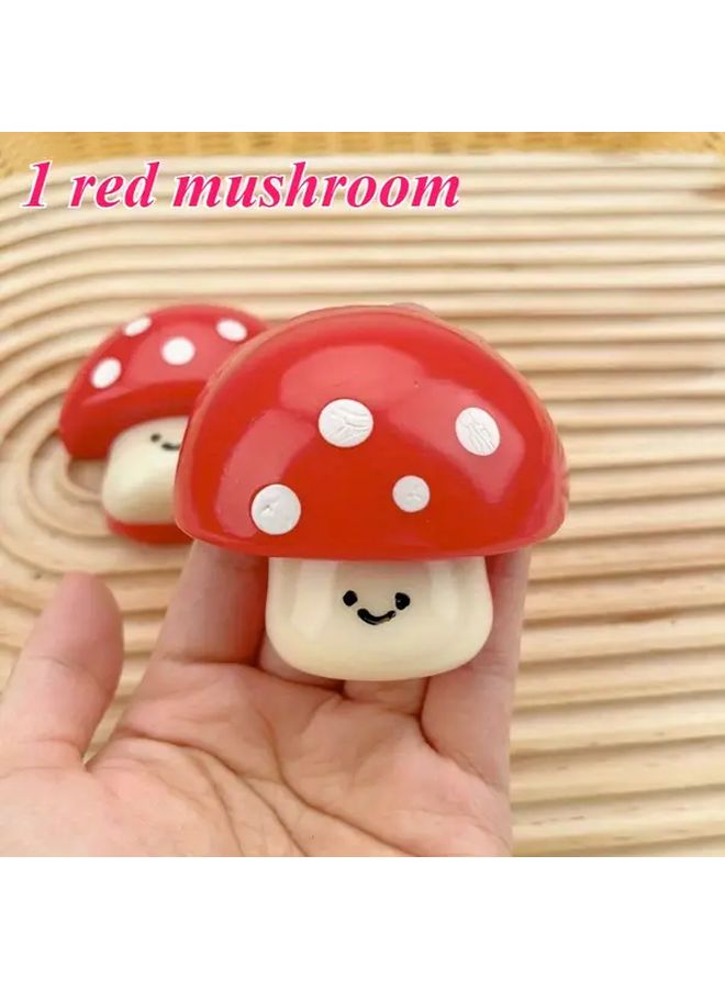 Handmade Red And White Mushroom Squeeze Toy Knead And Squish Stress Relief Gift - Image 2
