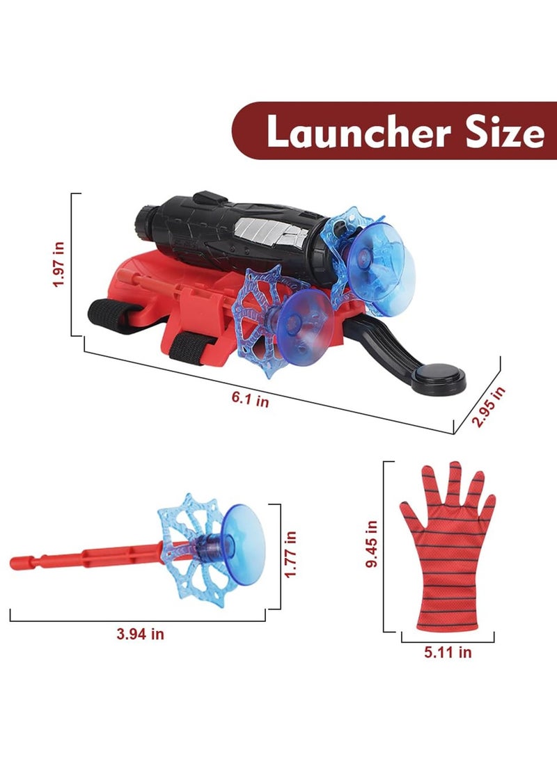 Bukela Spider Web Shooter,Children's Plastic Role Play Movie Hero Wrist Launcher Spider Web Shooter Toy Launcher Glove Set - Image 4