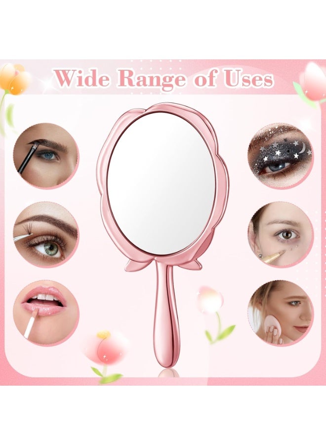 LAMAY 36PCS Rose Round Handheld Makeup Mirror, Bulk Pack, with Thank You Label, Organza Bag, and 10-meter Twine, Suitable for Wedding Parties and Bridal Showers (Rose Gold) - Image 5