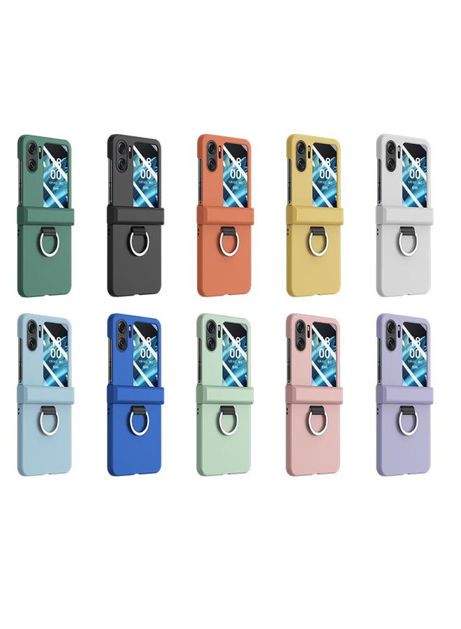 اس-توب جراب قابل للطي لهاتف OPPO Find N2 جراب هاتف فائق النحافة بملمس جلدي مع حلقة ومفصلة - Image 2