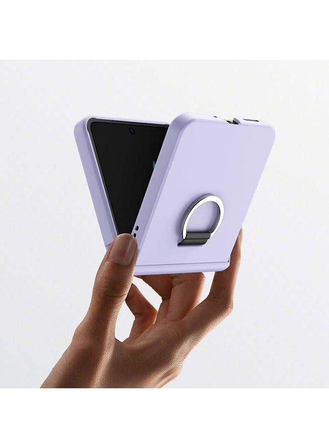 اس-توب جراب قابل للطي لهاتف OPPO Find N2 جراب هاتف فائق النحافة بملمس جلدي مع حلقة ومفصلة - Image 5