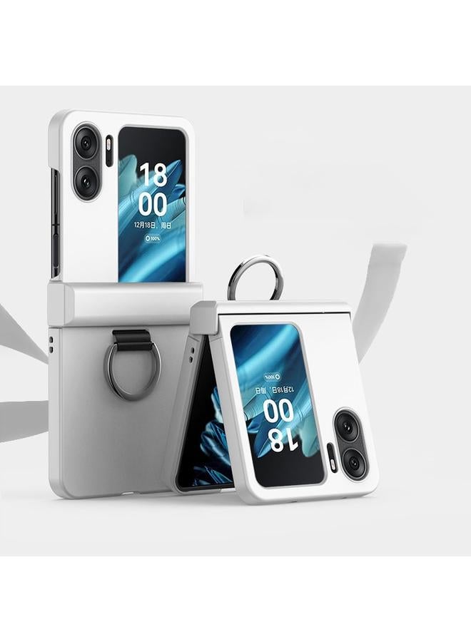 اس-توب جراب قابل للطي لهاتف OPPO Find N2 جراب هاتف فائق النحافة بملمس جلدي مع حلقة ومفصلة - Image 1