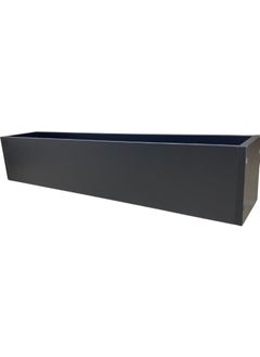 Anthracite Wooden MDF Flower Pot 100X20X20 cm Indoor Flowerpot