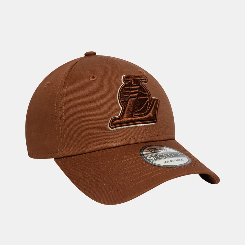 New Era Brown Men's NBA Los Angeles Lakers Team Outline 9FORTY Cap for Men | Best Price UAE