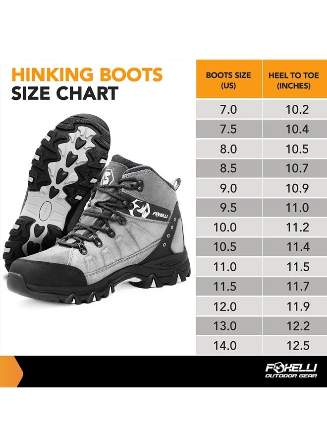 Men's Hiking Boots – Waterproof Breathable & Lightweight Suede Leather Hiking Boots for Men