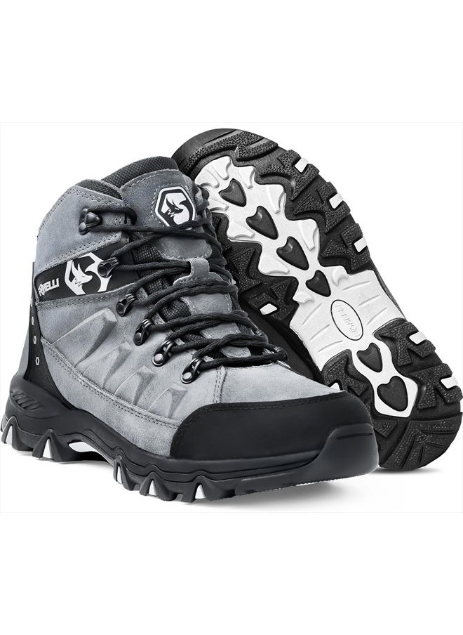 Foxelli Men's Hiking Boots – Waterproof Breathable & Lightweight Suede Leather Hiking Boots for Men  - Image 1