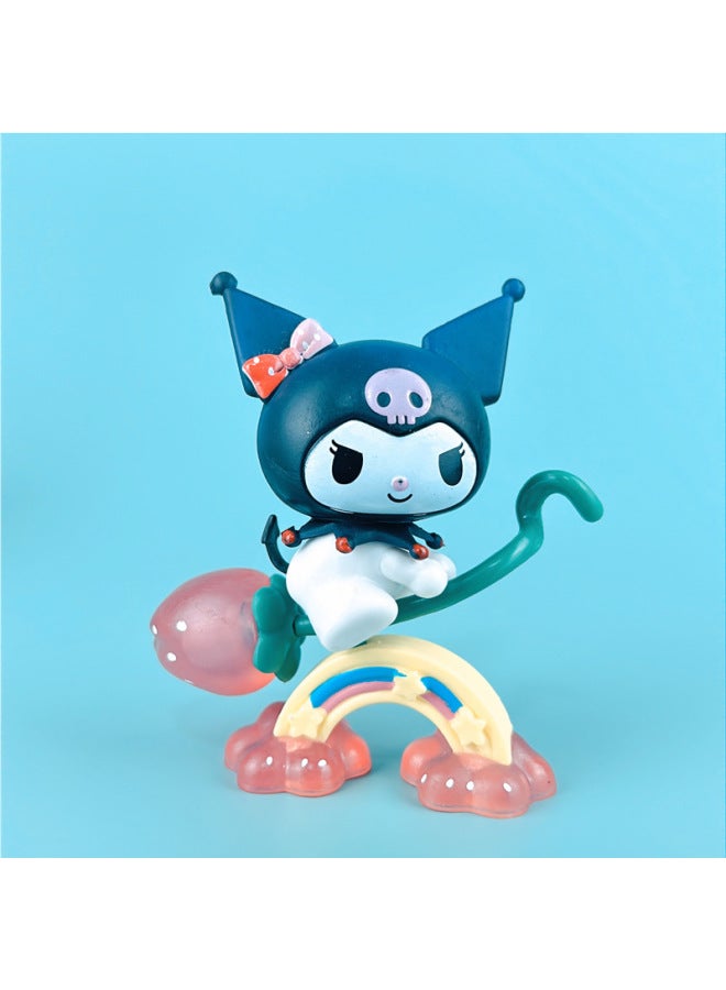 Ready Melody Blind Box Strawberry Manor Sanrio Figure Gashapon Machine Toy Xiaoxin Ornaments-Color:A Random Box Of 6 Special Effects Pet Elves [if You Need A Complete Set Of 6 Pieces]  - Image 4