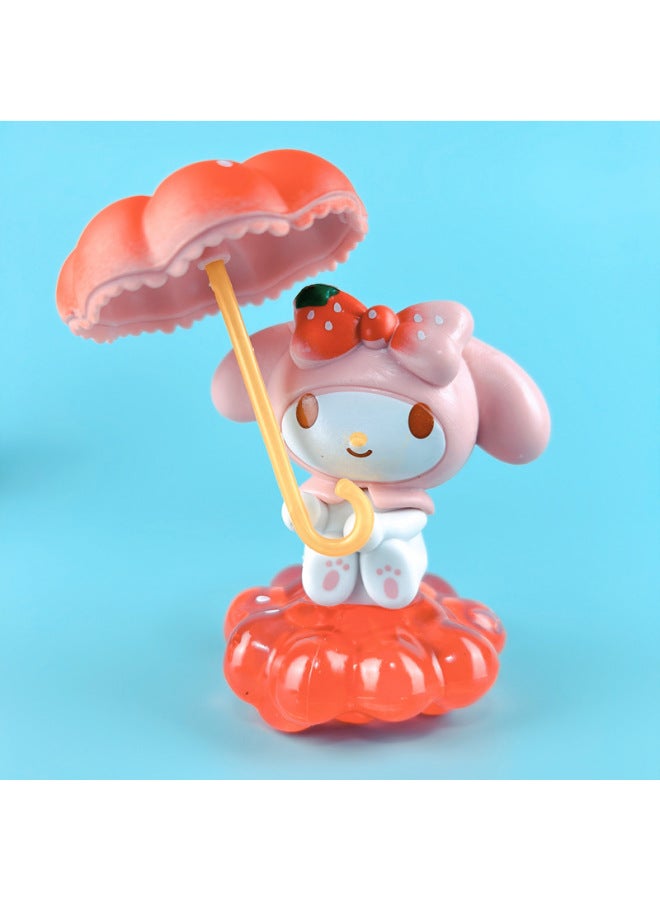 Ready Melody Blind Box Strawberry Manor Sanrio Figure Gashapon Machine Toy Xiaoxin Ornaments-Color:A Random Box Of 6 Special Effects Pet Elves [if You Need A Complete Set Of 6 Pieces]  - Image 5