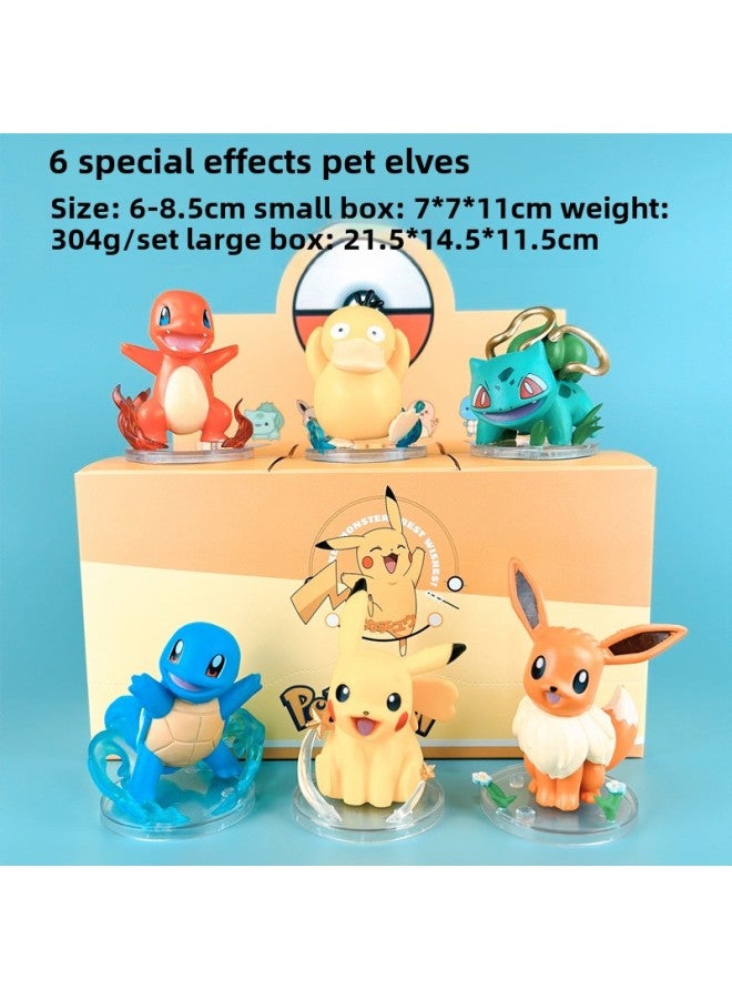 Ready Melody Blind Box Strawberry Manor Sanrio Figure Gashapon Machine Toy Xiaoxin Ornaments-Color:A Random Box Of 6 Special Effects Pet Elves [if You Need A Complete Set Of 6 Pieces]  - Image 1