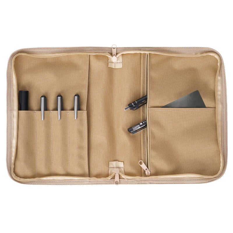 VEPKOIT Tactical Notebook Cover with Zippered for Folders, Large OCP Binder Planner Tactical Portfolio Organizer Cover, 7" x 9" Weatherproof Handbook Cover - Coyote A5 Notebook Binder Cover (Cover Only) - Image 4