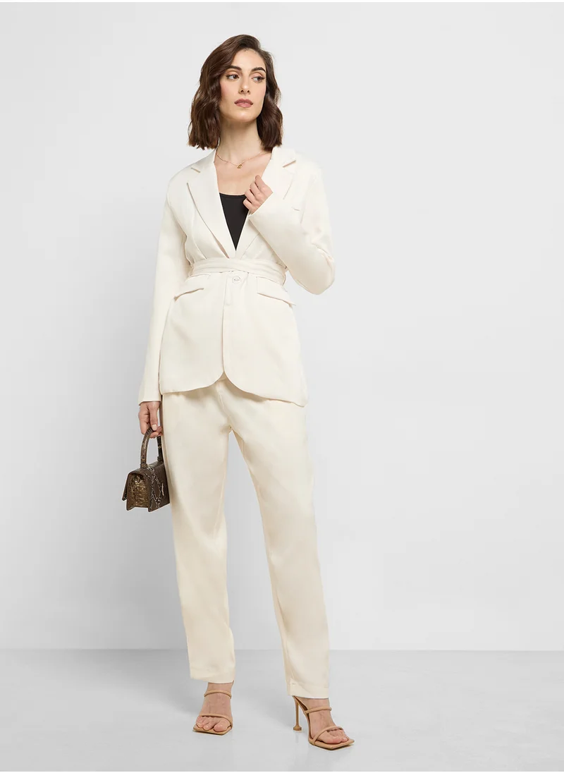 ELLA Belted Blazer