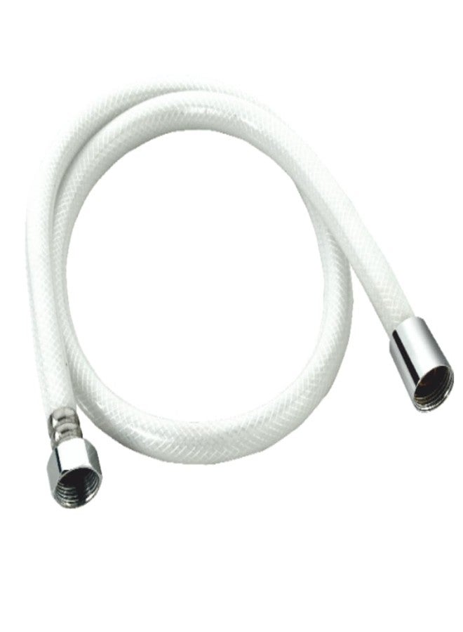 New Ware® 1 Meter PVC Shower Hose and Hand Shower Hose Pipe Set Flexible and tangle-free Durable Bathroom Accessories (1 Meter)