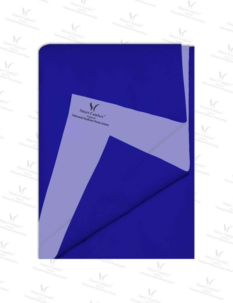Smart Comfort Waterproof Baby Bed Protector Dry Sheet for Born Babies| Breathable | Extra Soft Fabric| Super Absorbent | Washable| Reusable | Anti Dust Changing Mat (Navy Blue, Large(100 X 140cm)) - Image 1