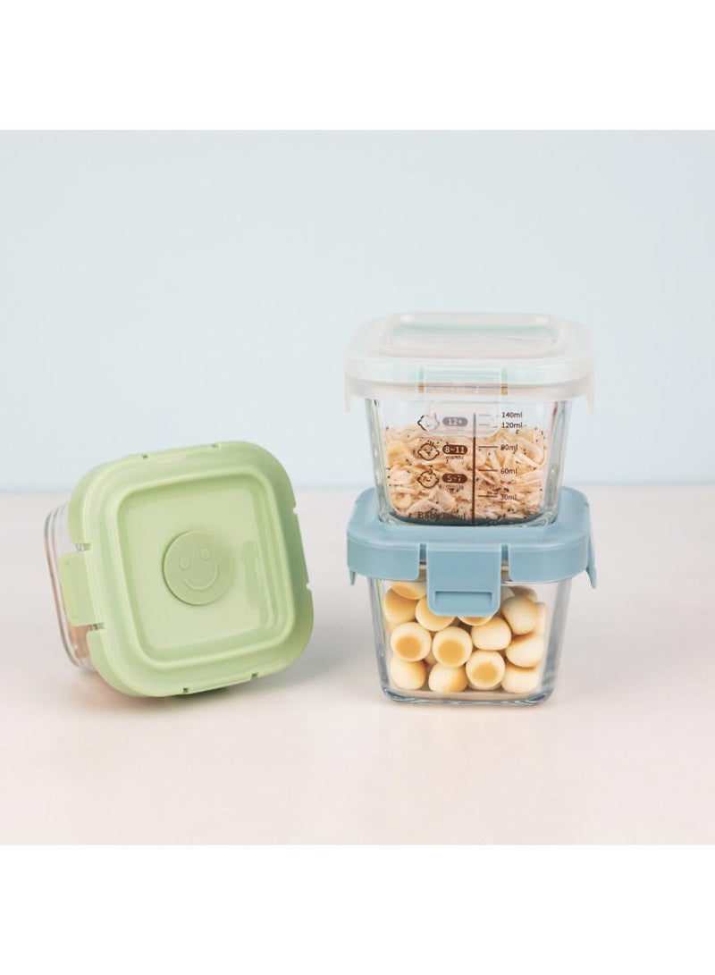 Bebiland Glass Baby Food Storage Jars w/ Lids ( Snack, Reusable Small Containers, Breast Milk, Fridge, Freezer, Microwave & Dishwasher Safe, Essential Must Have for Infants Yellow - Image 2