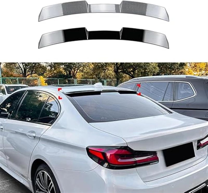 Wivplex Carbon Fiber Look Rear Trunk Spoiler for BMW 5 Series - Image 2
