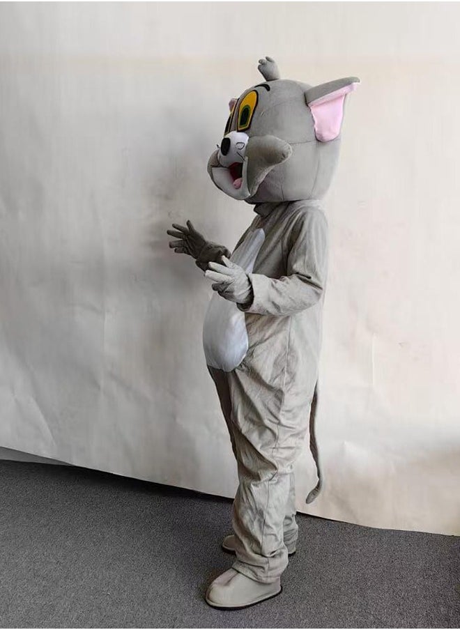 High Quality Long Plush Adult Tom And Jerry Mascot Costume