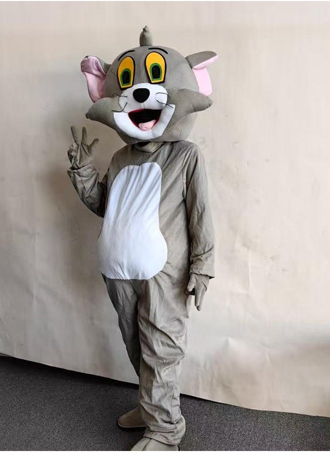 High Quality Long Plush Adult Tom And Jerry Mascot Costume