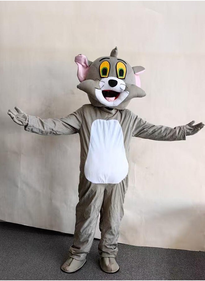 High Quality Long Plush Adult Tom And Jerry Mascot Costume