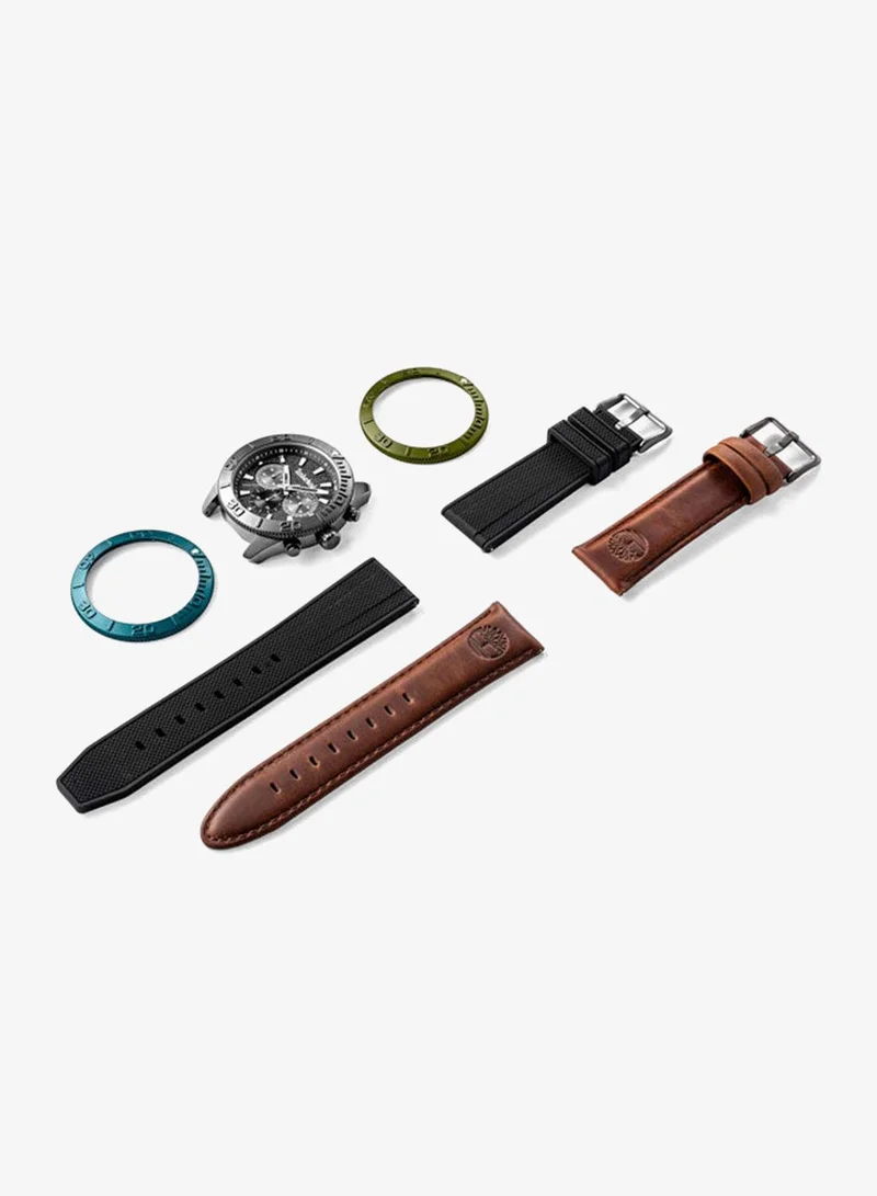 Timberland  Men's Carrigan Interchangeable Strap & Bezel Chronograph Watch for Men, 44mm for Men | Best Price UAE