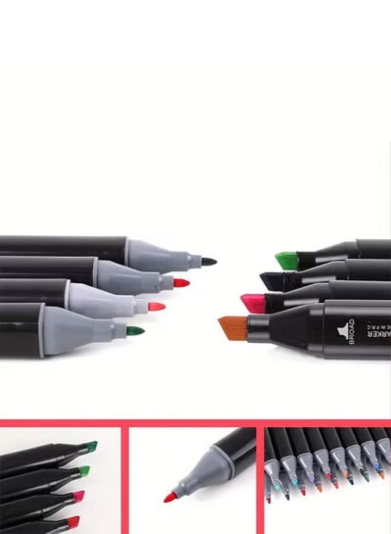 48 Color Markers Magic Painting Set,Twin Side Marker Pens Set,Double Tipped Art Marker Set Mark Pen for Kids & Artist Coloring Sketching Drawing Markers - Image 3