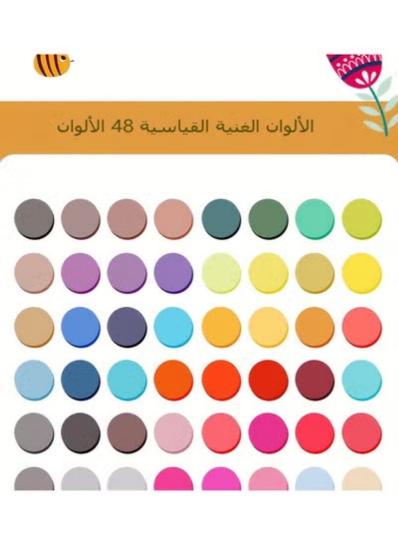 48 Color Markers Magic Painting Set,Twin Side Marker Pens Set,Double Tipped Art Marker Set Mark Pen for Kids & Artist Coloring Sketching Drawing Markers - Image 4