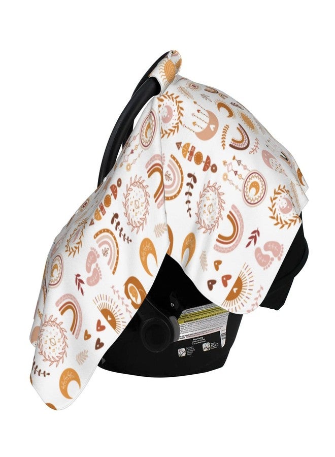 Mcewoel Boho Car Seat Cover for Baby in Winter Summer, Nursing Cover for Mom Boho Baby Stuff for Boys - Image 3