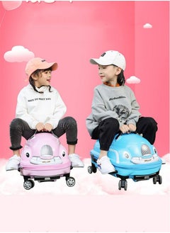 GoldenLike Kids Luggage Travel Suitcase 20 Inch 2 In 1 Ride-On Cartoon Rolling Trolley Case Children's Carry on Luggage Portable Waterproof Kid Suitcase  - Image 5