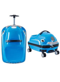GoldenLike Kids Luggage Travel Suitcase 20 Inch 2 In 1 Ride-On Cartoon Rolling Trolley Case Children's Carry on Luggage Portable Waterproof Kid Suitcase  - Image 1