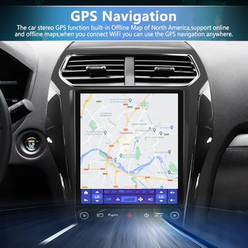 Junsun 8 Core Android 13 Car Radio Stereo for Ford Explorer 2011-2019, 12.1 inch Touch Screen with Wireless CarPlay Android Auto DSP Bluetooth GPS Navitation - Image 4
