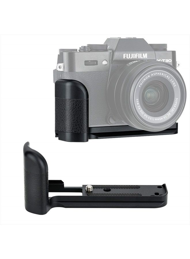 Fotasy قبضة يد JJC HG-XT30 X-T30، نوع أركا سويس سريع الإفراج QR، حامل معدني مضاد للانزلاق، قاعدة قبضة يد، سبيكة الألمنيوم، متوافقة مع فوجي XT30 XT20 X-T20 - Image 1