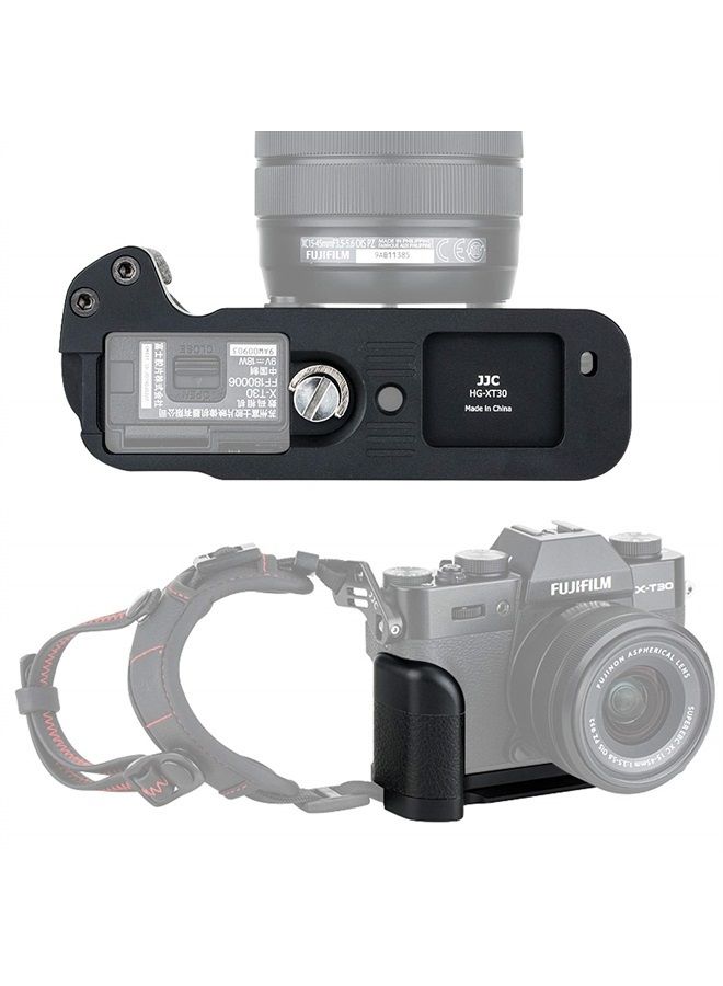 Fotasy قبضة يد JJC HG-XT30 X-T30، نوع أركا سويس سريع الإفراج QR، حامل معدني مضاد للانزلاق، قاعدة قبضة يد، سبيكة الألمنيوم، متوافقة مع فوجي XT30 XT20 X-T20 - Image 5