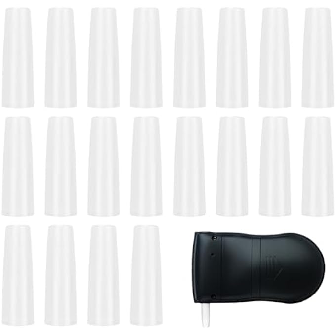 rayihni 20pcs AT818 Breathalyser Mouthpieces, Alcohol Tester Mouthpiece Portable Handheld Blowing Nozzle Mouthpieces Disposable Breathalyser Mouthpieces Alcohol Tester Accessories, for AT818, Easy to Replace - Image 1