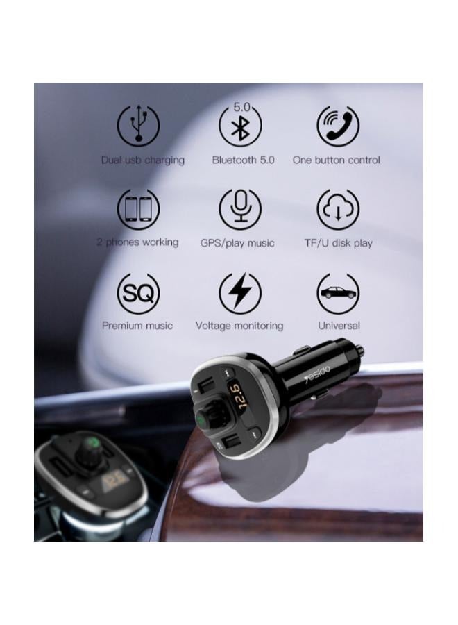 Yesido Y39 China Manufacture Smart Mp3 Player Fm Transmitter Usb Disk MP3 Fm Car Charger In Stock - Image 3